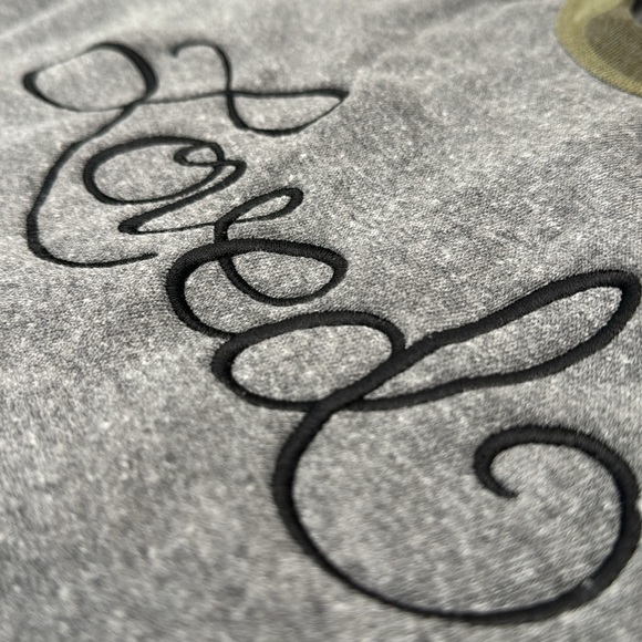 Alternative Apparel Embroidered LOVED sweatshirt. - Picture 7 of 7